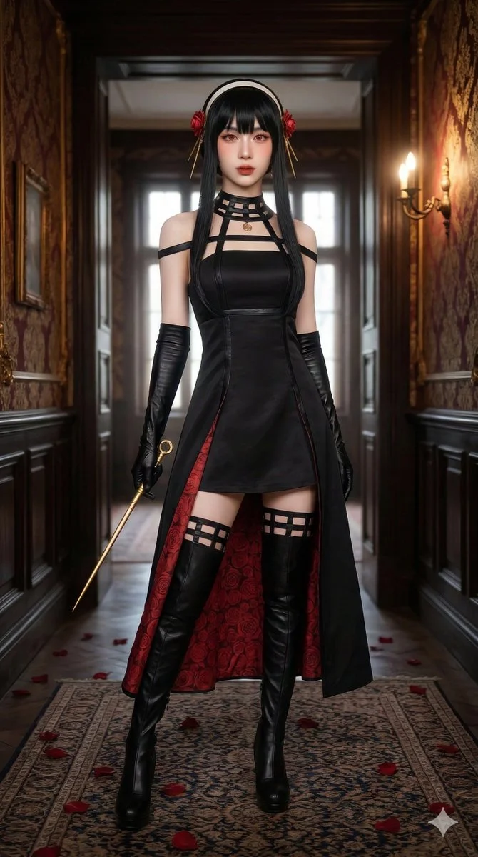 Thorn Princess Cosplay in Gothic Elegance