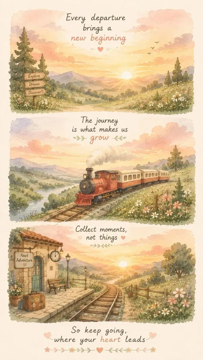 Three gouache panels capture a cozy Mediterranean seaside summer.