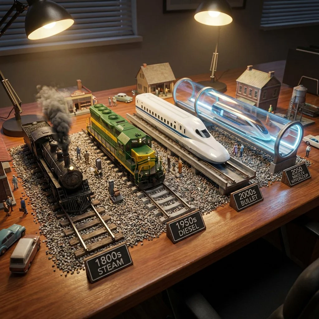 Through the Ages: Trains in 12K Detail