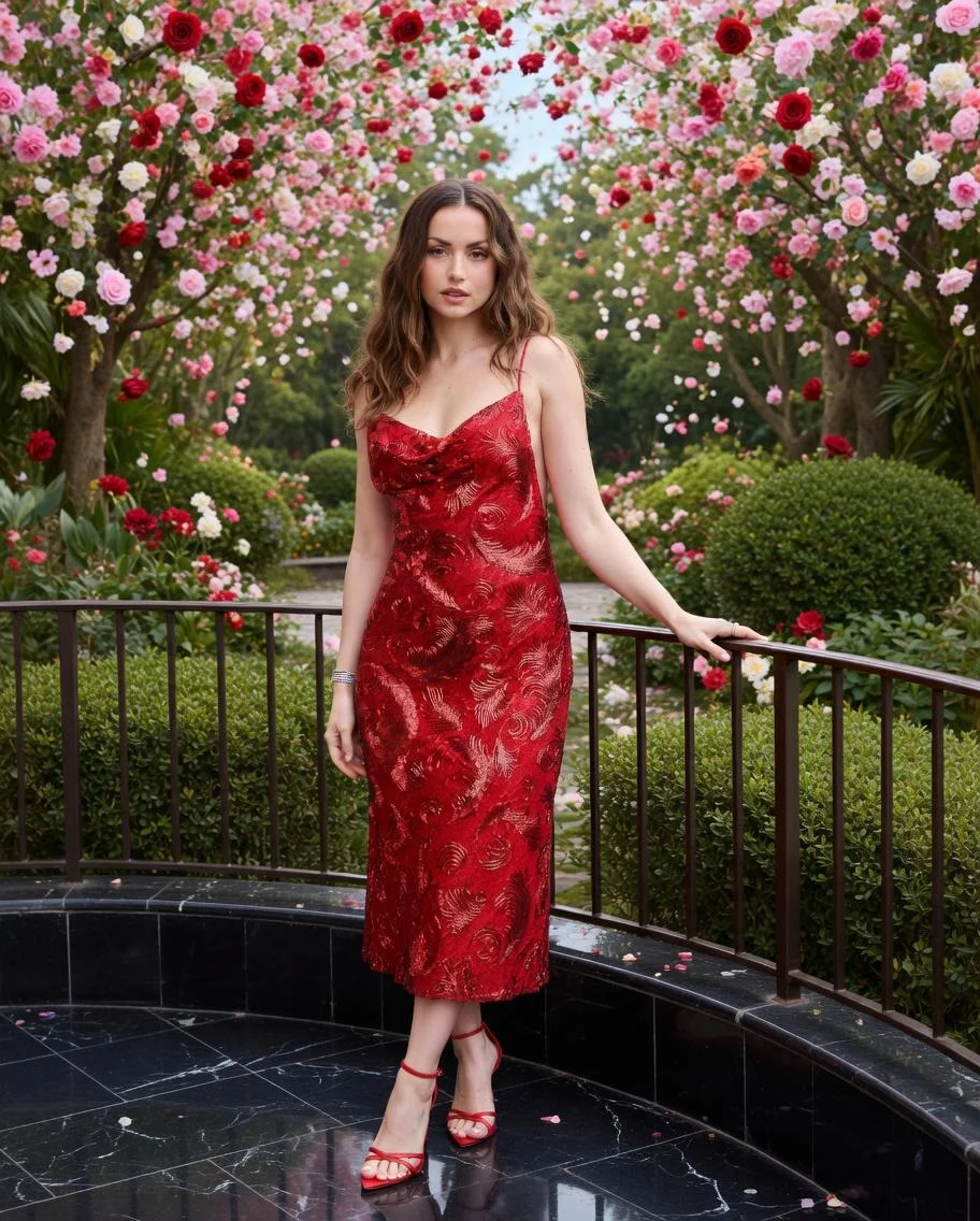 Timeless Beauty Captured in a Floral Dreamscape