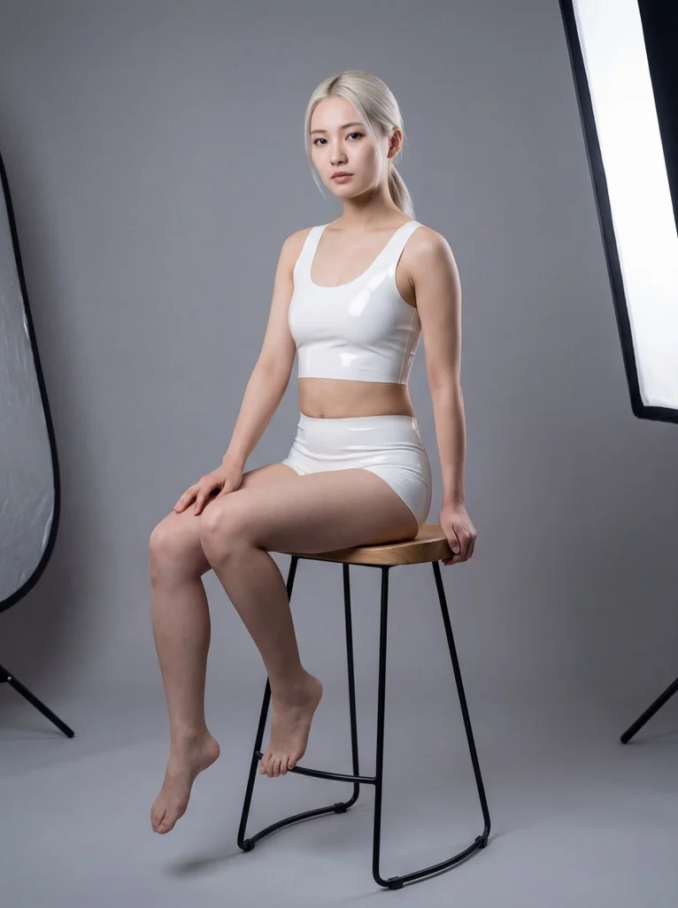 Timeless Beauty Captured in Studio Perfection