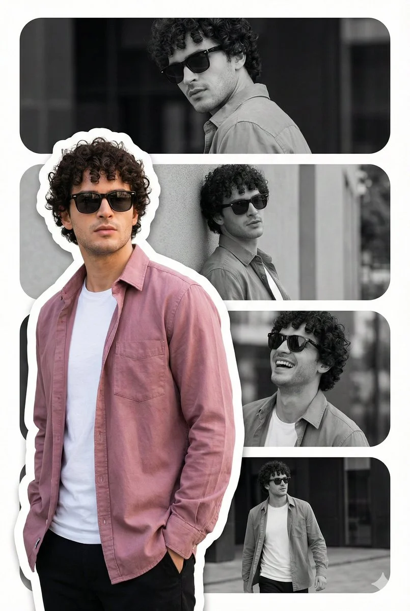 Timeless Cool: A Bold Collage of Style