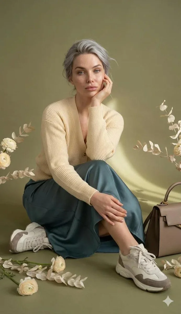 Timeless Elegance: A Fashion Portrait in Soft Hues