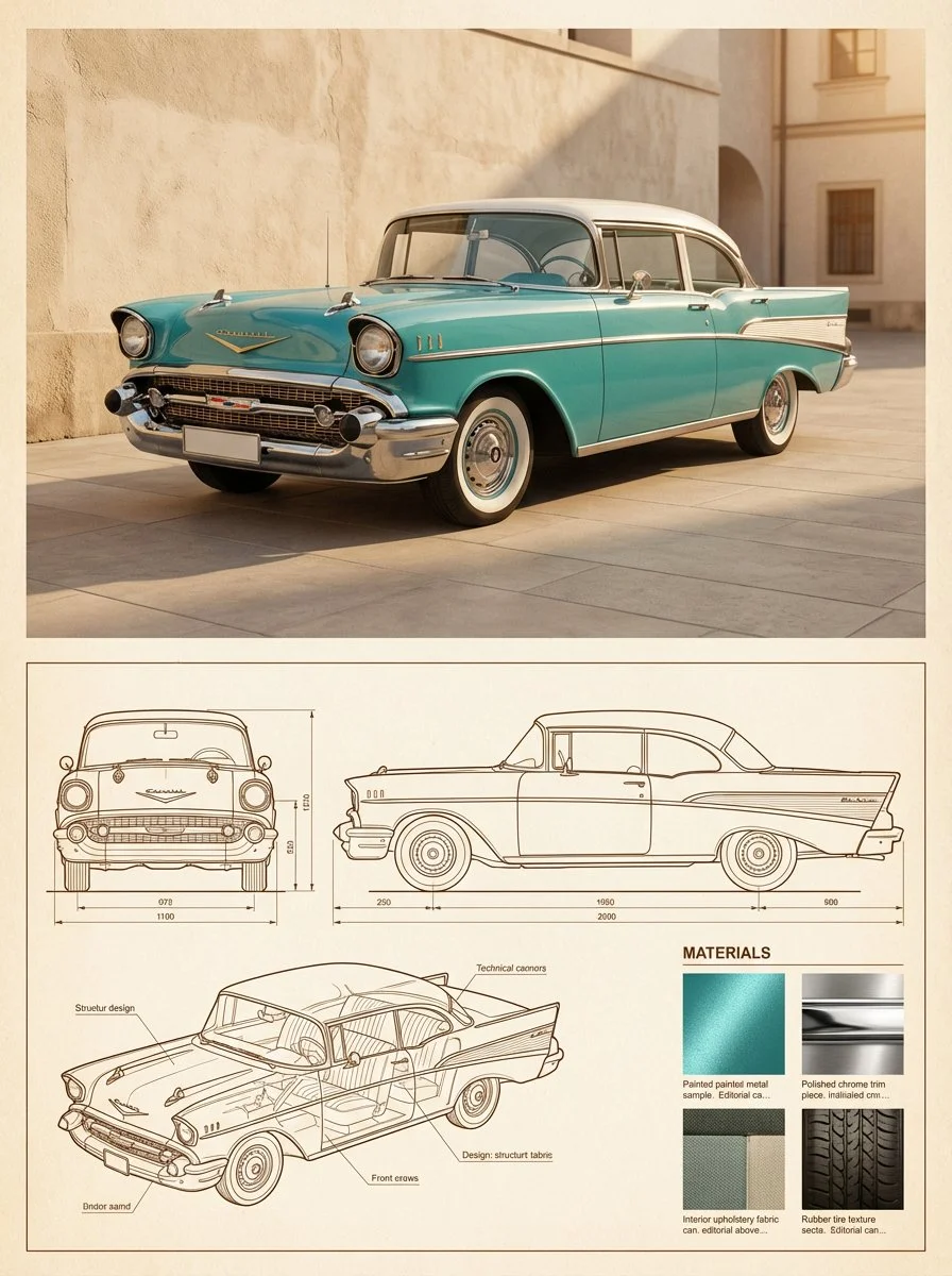Timeless Elegance: The Turquoise Dream Car