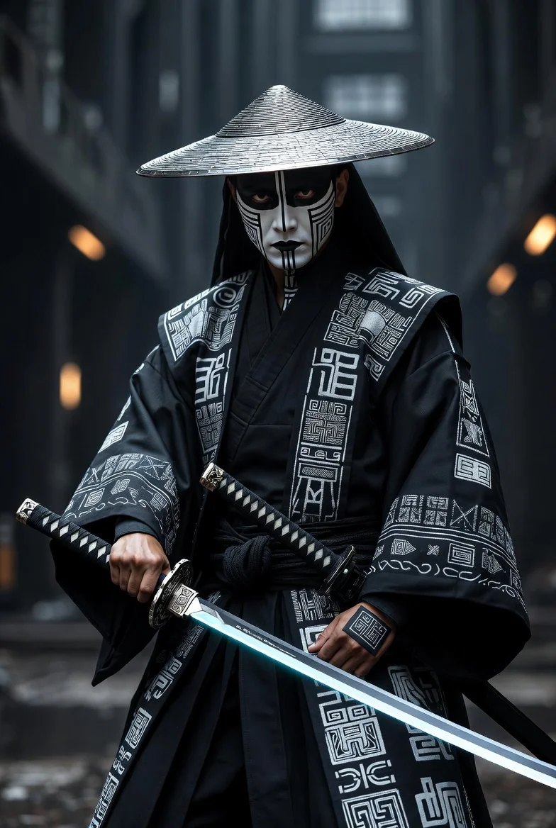 Timeless Fusion: The Ethno-Futuristic Samurai