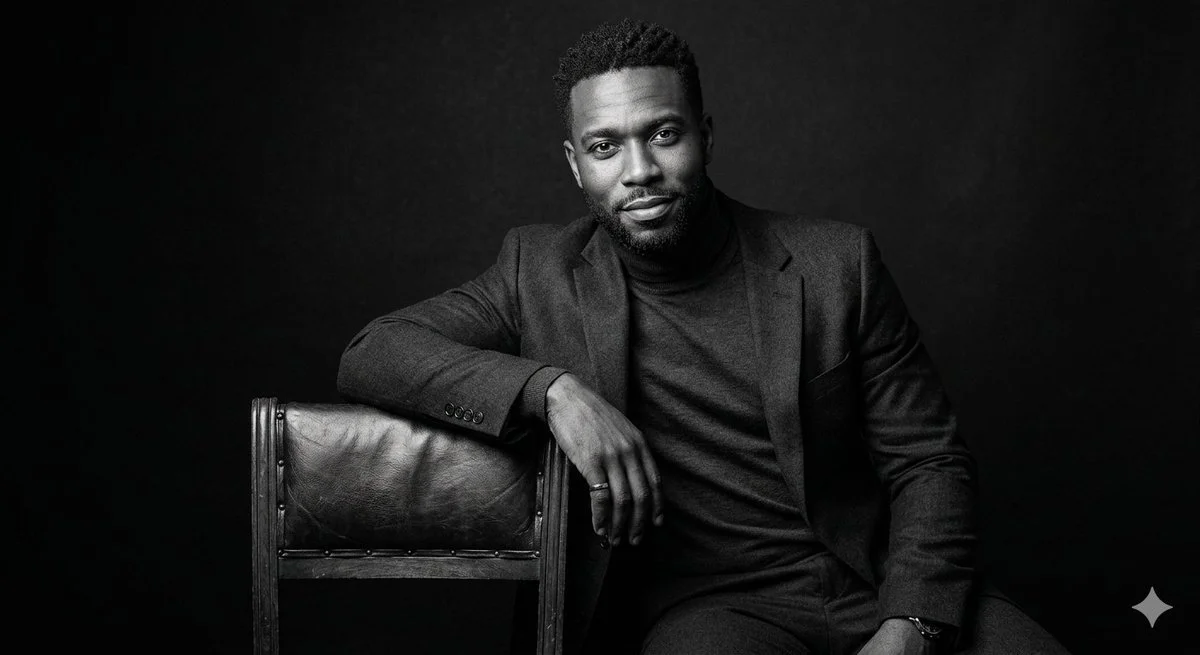 Timeless Monochrome Portrait with Dramatic Chiaroscuro Lighting