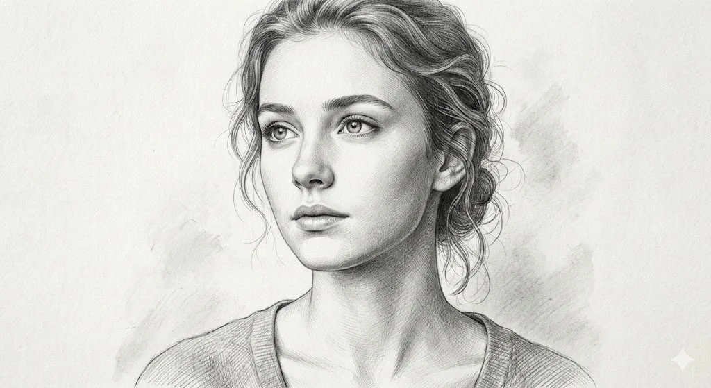 Timeless Portrait in Pencil