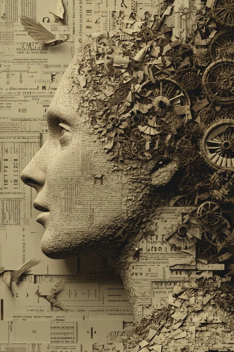 Timeless Reverie: A Collage of Dreams