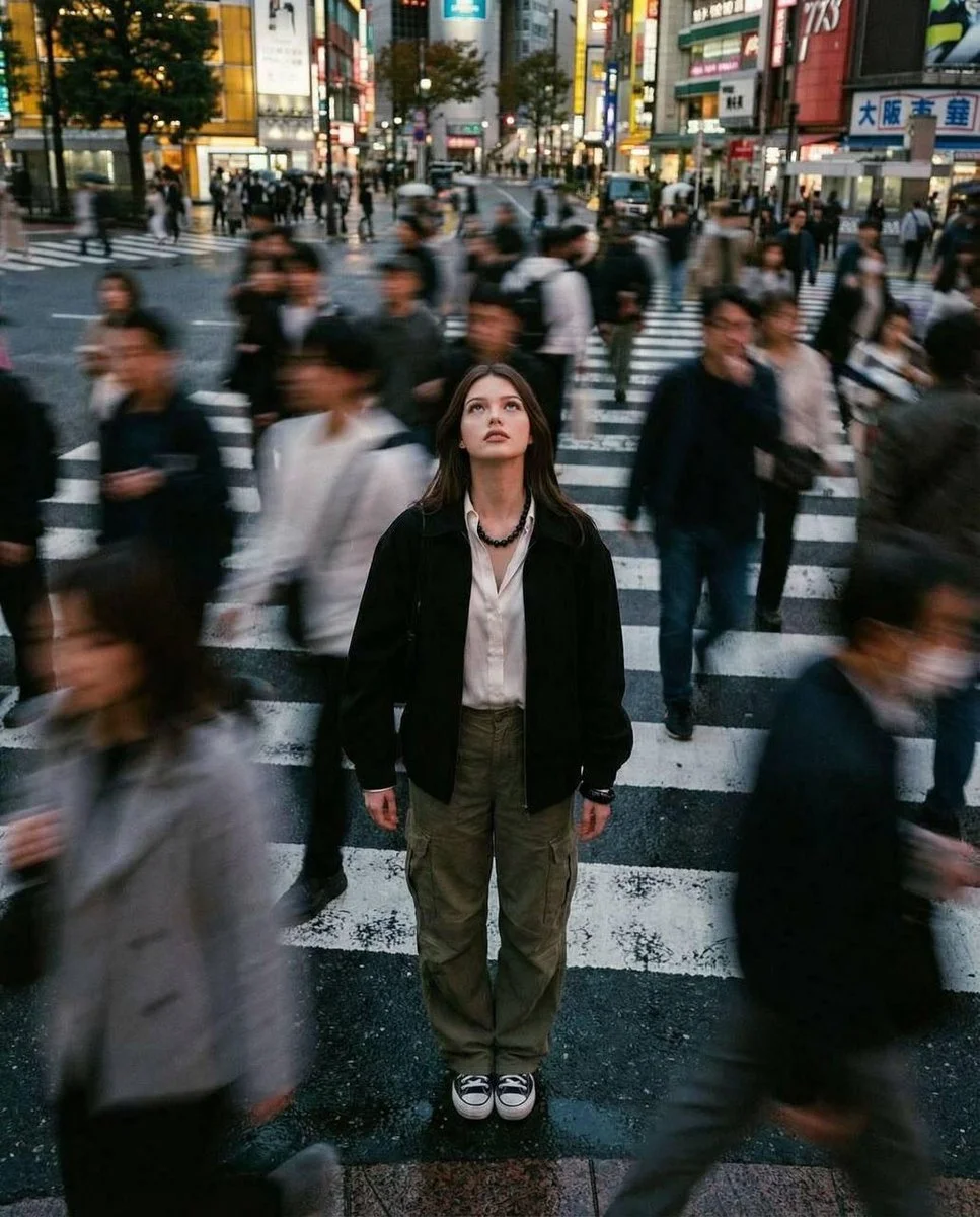 Timeless Stillness Amidst Urban Chaos