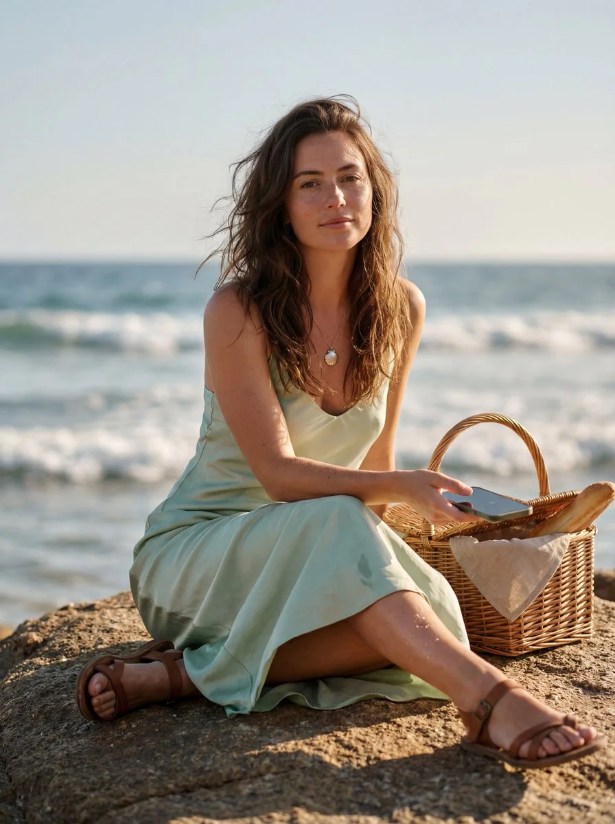 Timeless Tranquility: A Seaside Portrait