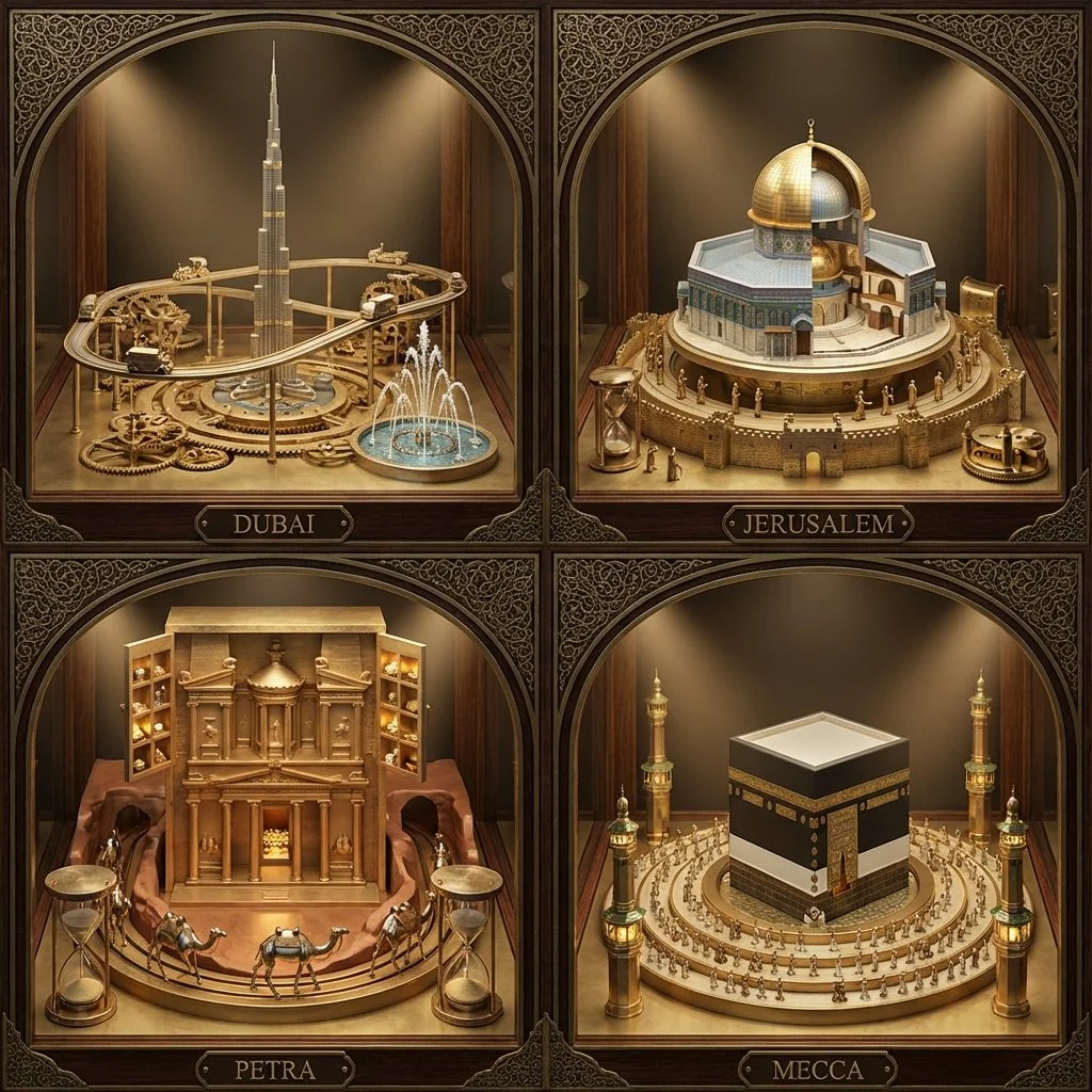 Timeless Wonders: Middle Eastern Cities as Clockwork Art