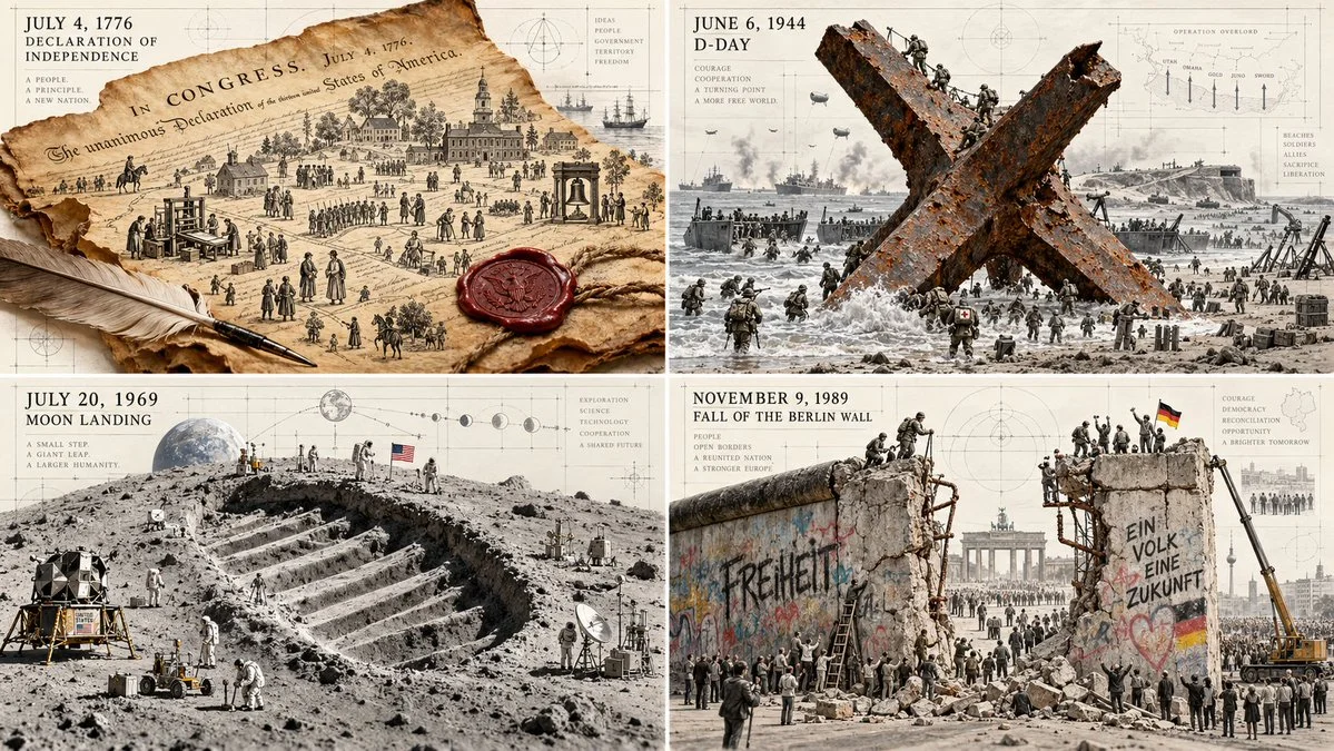 Tiny Ink Civilization Scales a Monumental Physical Metaphor