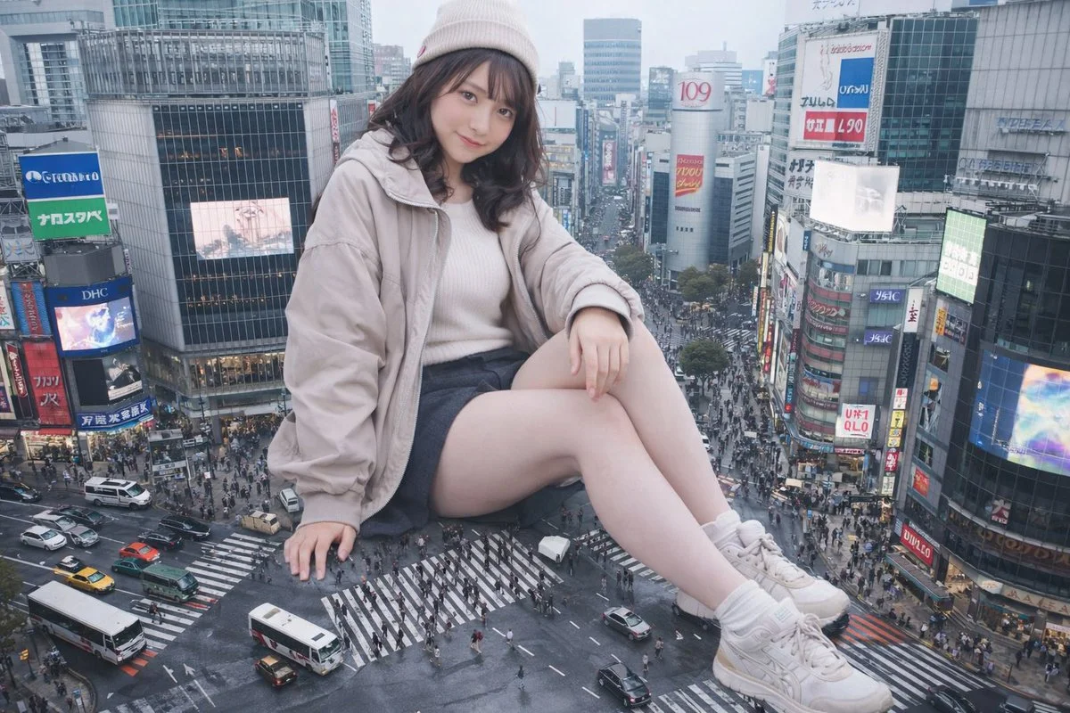 Tokyo's Giant: A Colossal Presence in Shibuya