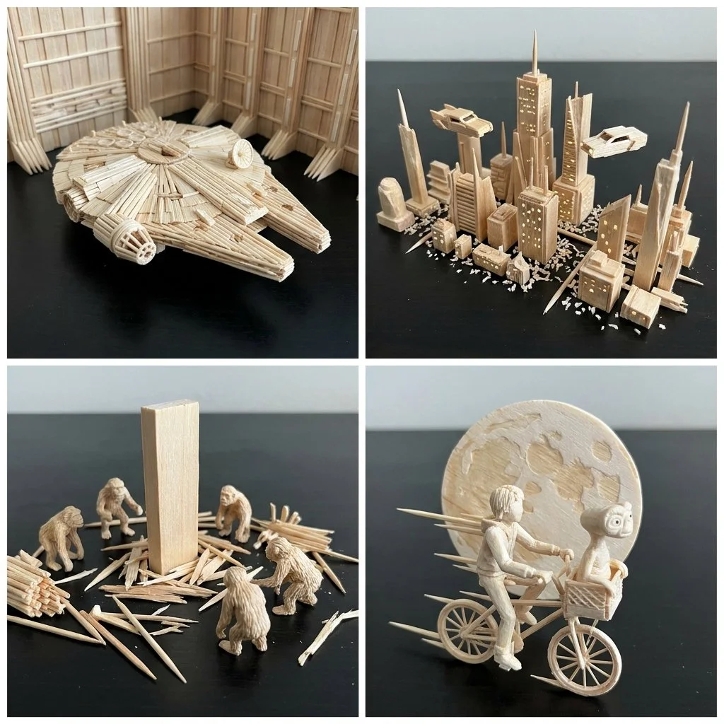 Toothpick Cinematics: Crafting Sci-Fi Masterpieces
