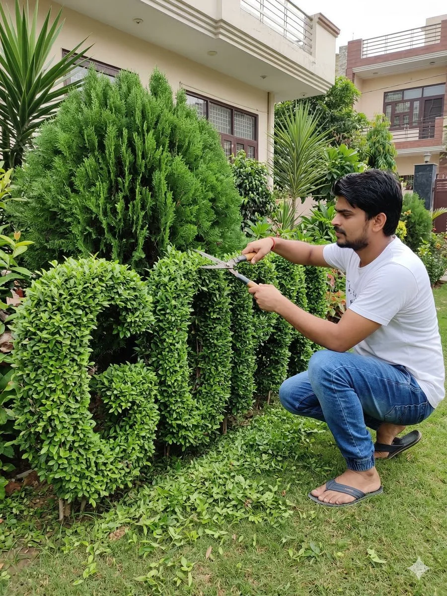 Topiary Letters Come to Life