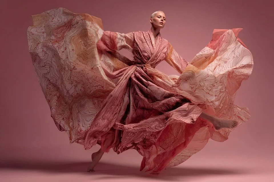 Topographic Elegance: Maps as Haute Couture