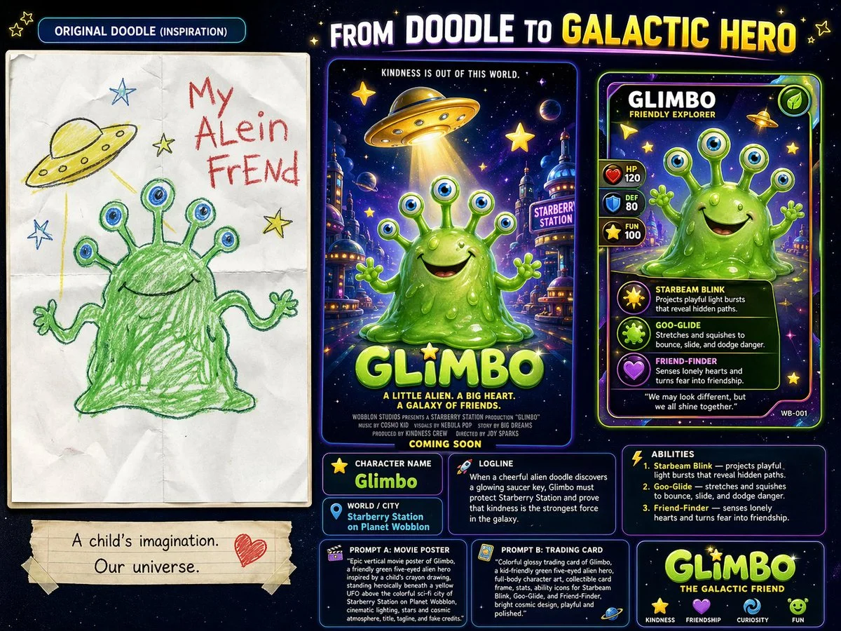 Transforming Childhood Art into Cinematic Wonders