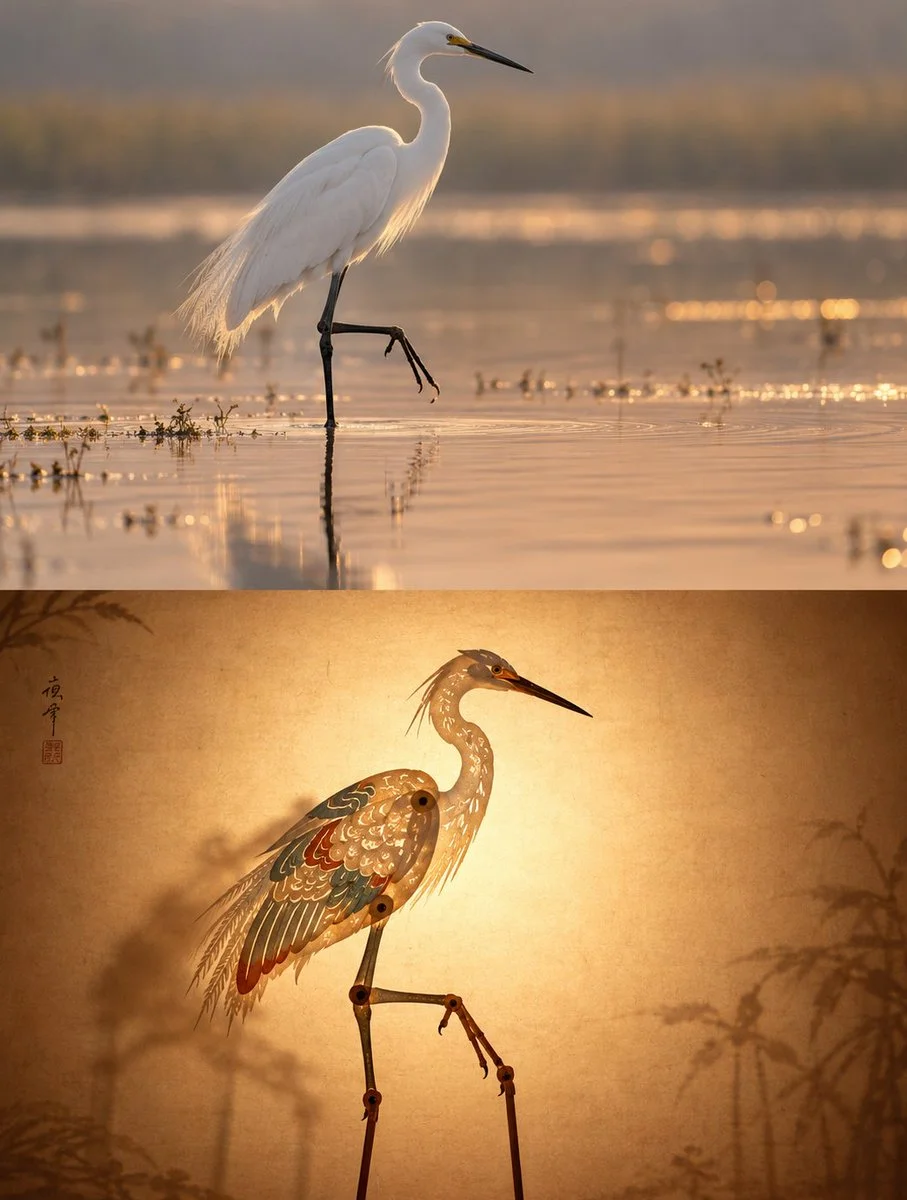 Transforming Photos into Elegant Shadow Puppet Posters