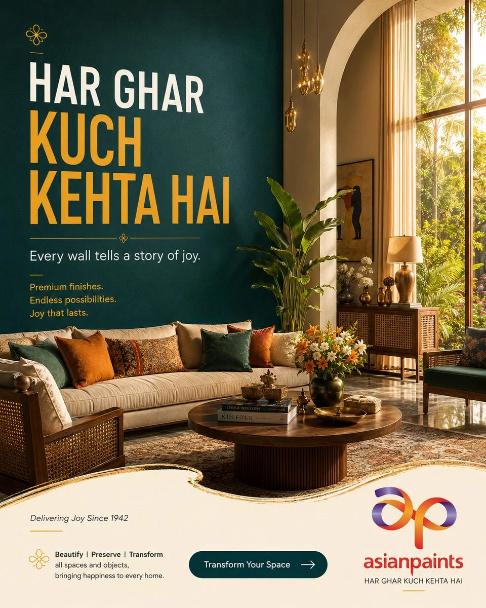 Transforming Spaces: Capturing Luxury in Asian Paints Campaign