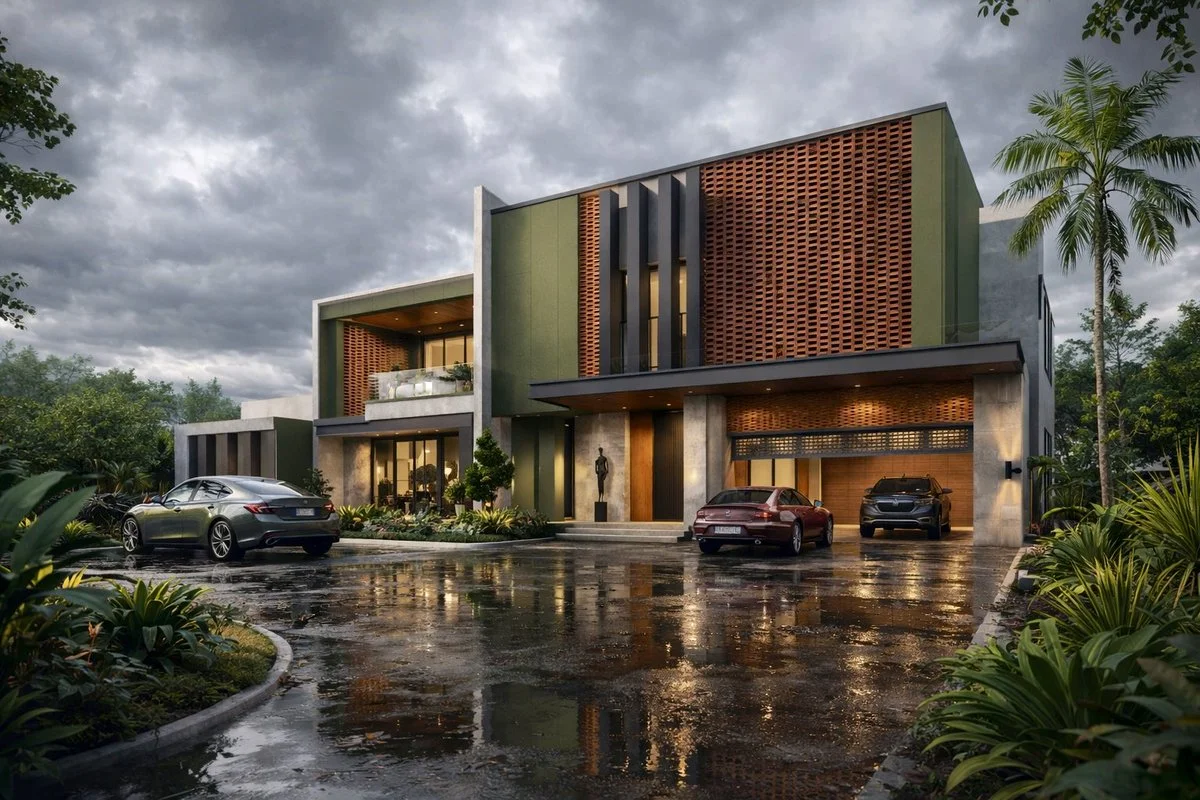 Tropical Luxury Villa: A Photorealistic Vision