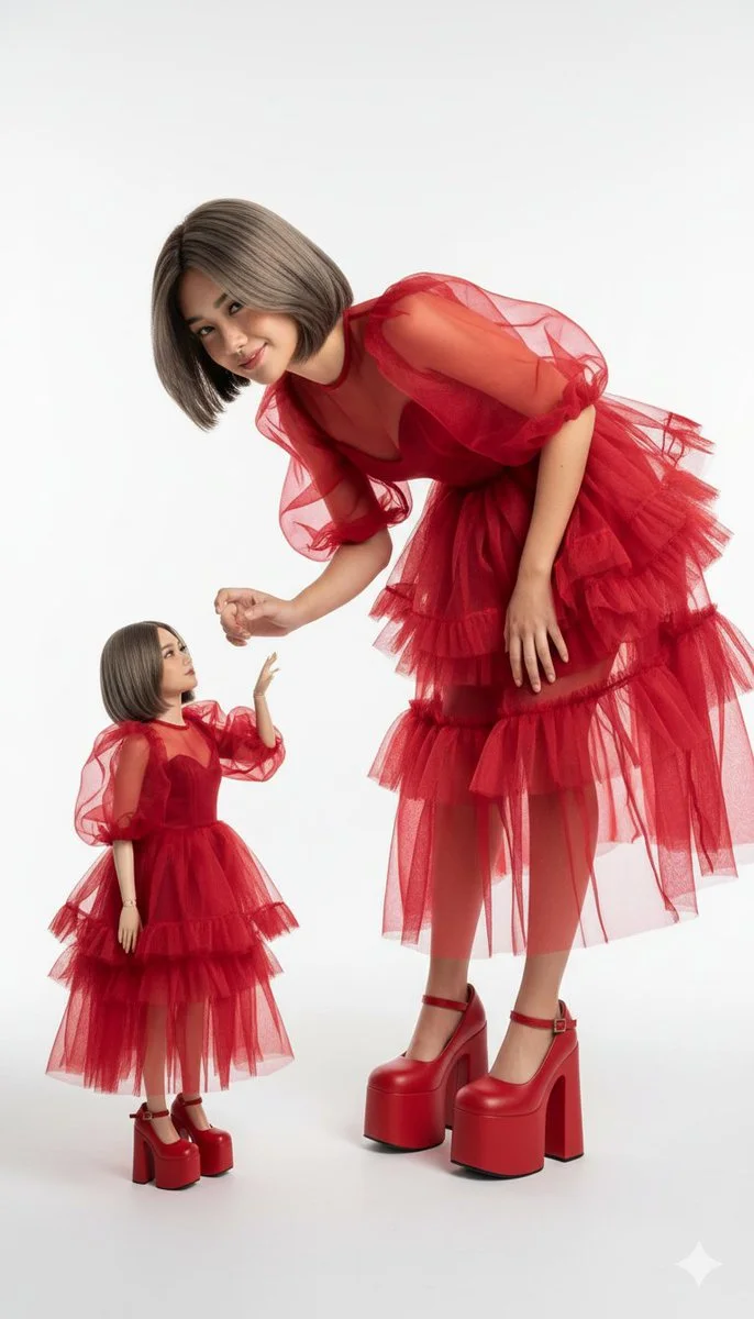 Twice as Glamorous: A Doll and Her Giant Self