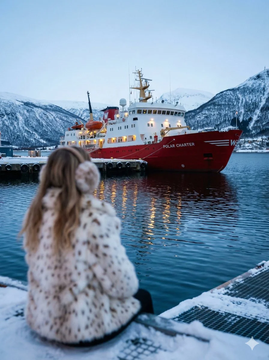 Twilight Harbor: A Winter's Gaze