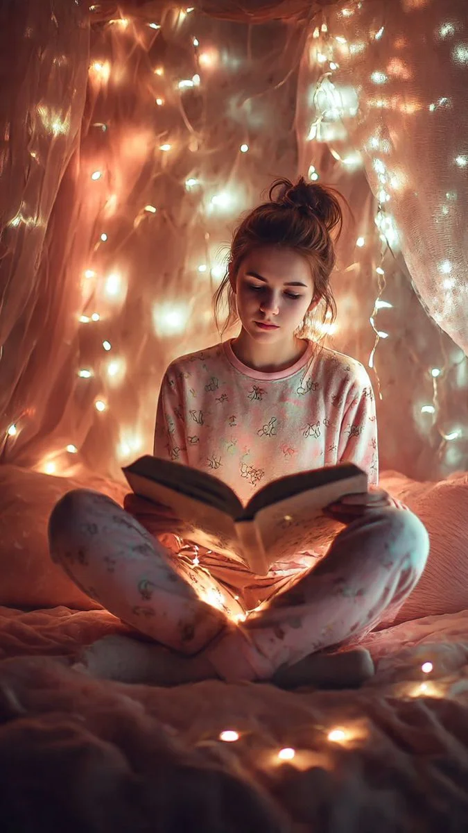 Twilight Tales: A Cozy Night of Reading Bliss