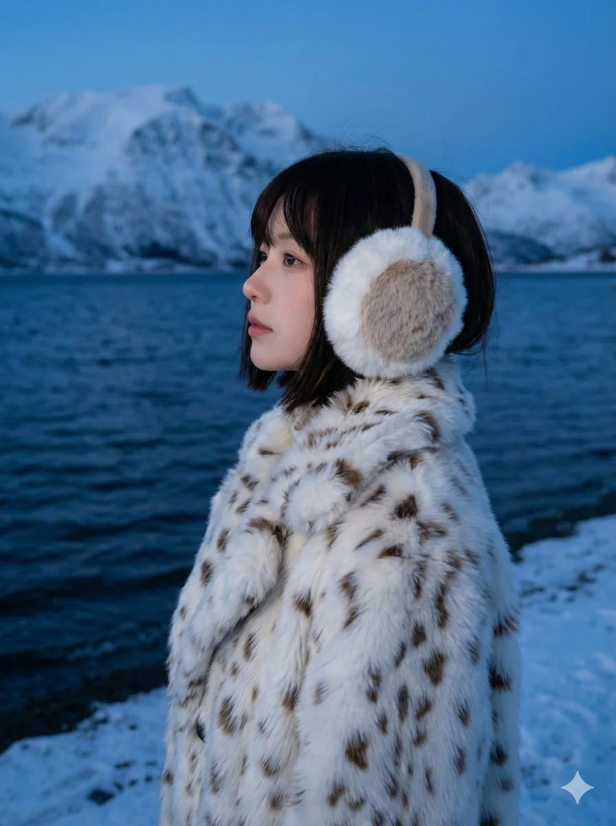 Twilight Tranquility: A Cinematic Winter Portrait