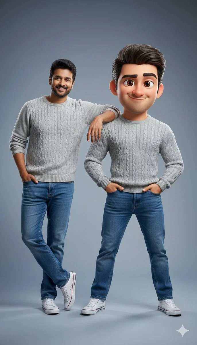 Twins in 3D: A Pixar Transformation