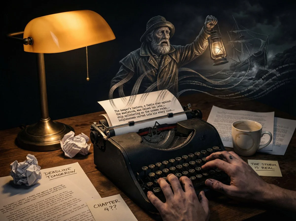 Typewriter Dreams: Words Transform into Reality