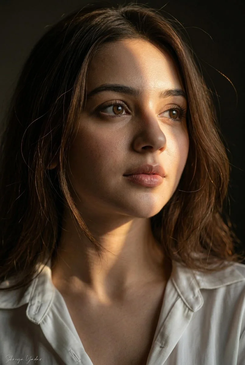 Ultra-Realistic Cinematic Portrait with Dramatic Light and Shadow