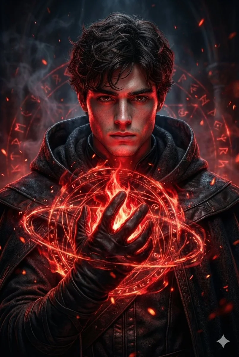 Unleashing Dark Magic: The Sorcerer's Spellbound Gaze