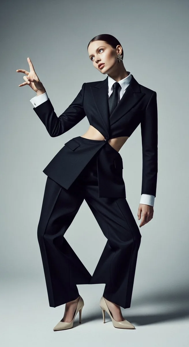 Unnatural Angles in Avant-Garde Fashion Photography