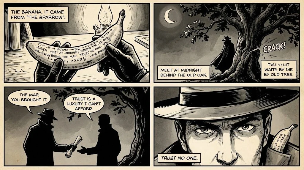 Unveil the Mystery: A Comic Strip Adventure
