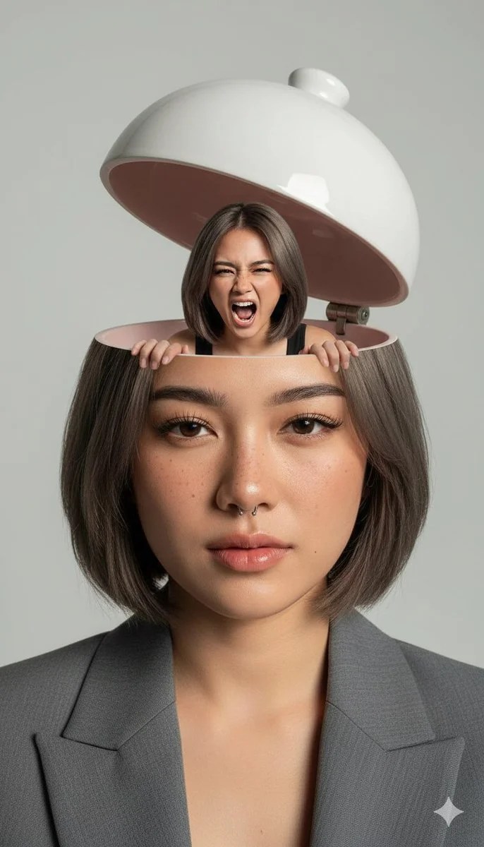 Unveiling Inner Chaos: A Surreal Portrait