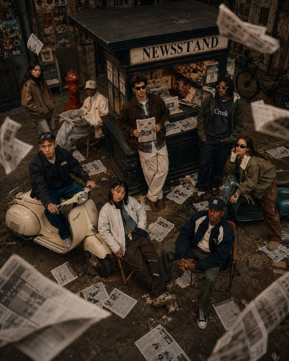 Urban Chic: A 90s Fashion Revival at the Newsstand