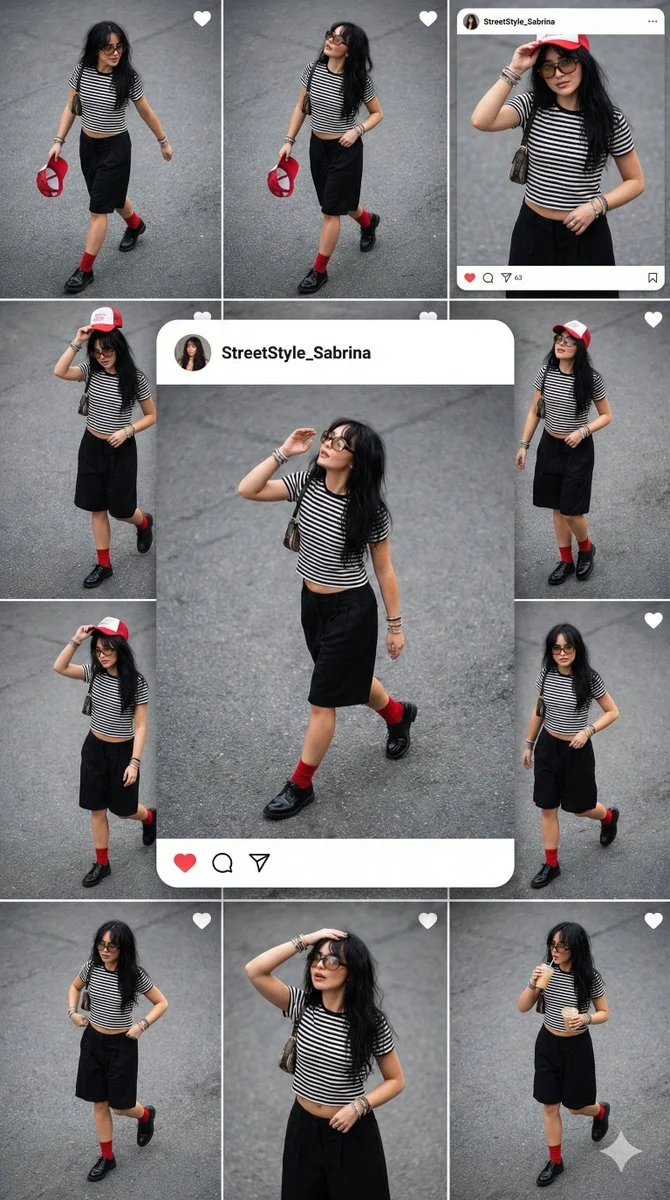 Urban Chic: A Candid Street Style Collage