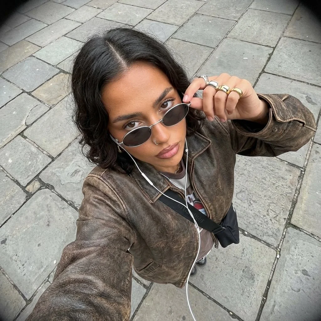 Urban Chic: A Confident Selfie Moment