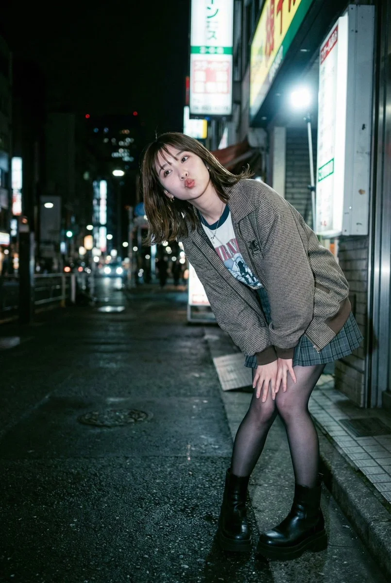 Urban Chic: A Playful Portrait in Street Style