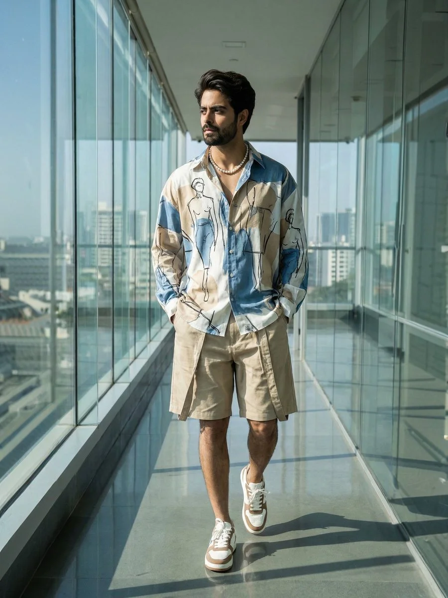 Urban Chic: A Stylish Stroll in Artistic Vibes