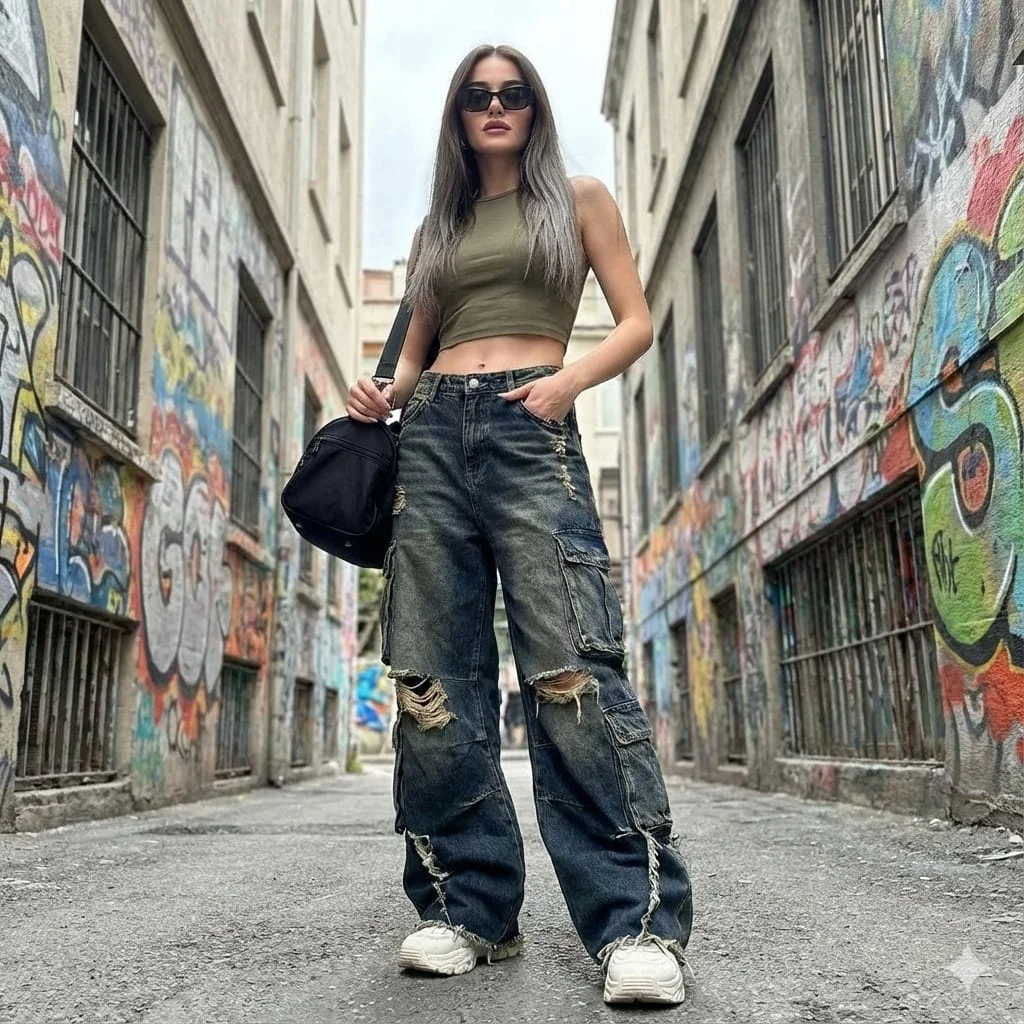 Urban Chic: A Y2K Street Style Statement