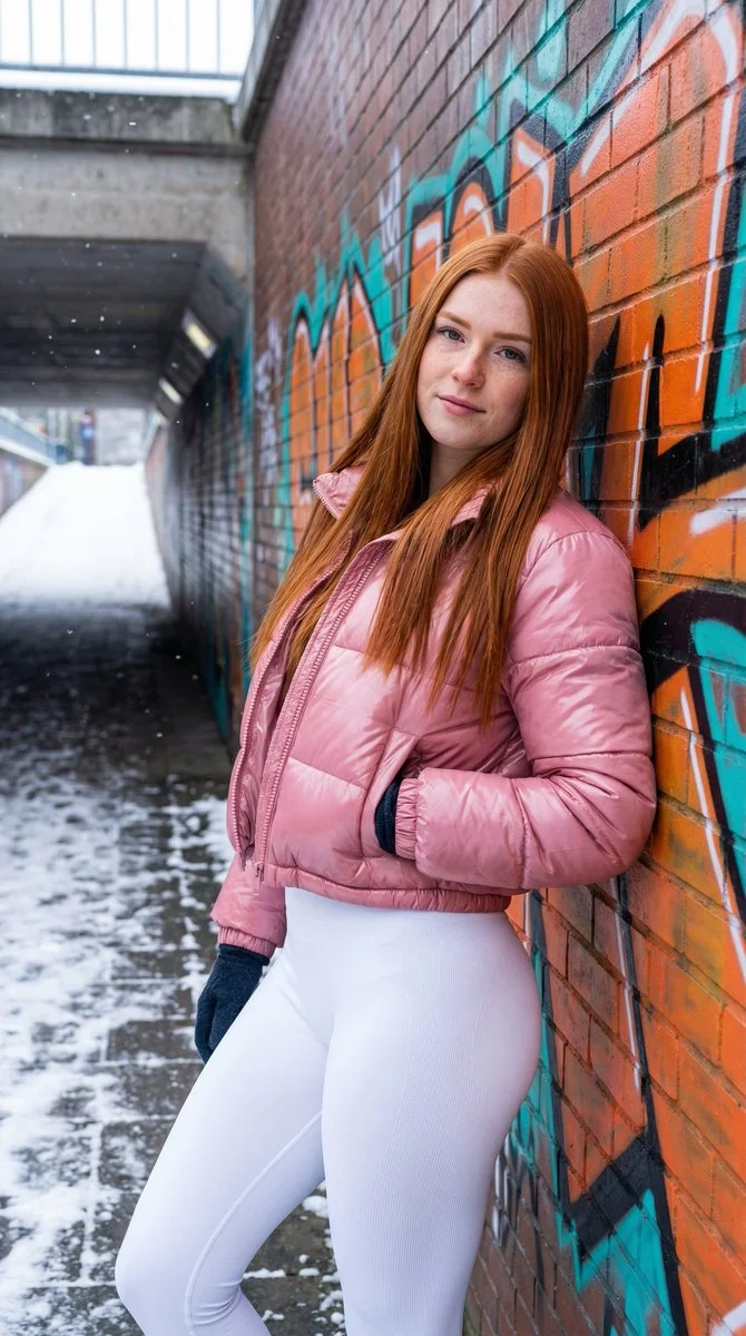 Urban Chill: A Bold Winter Encounter