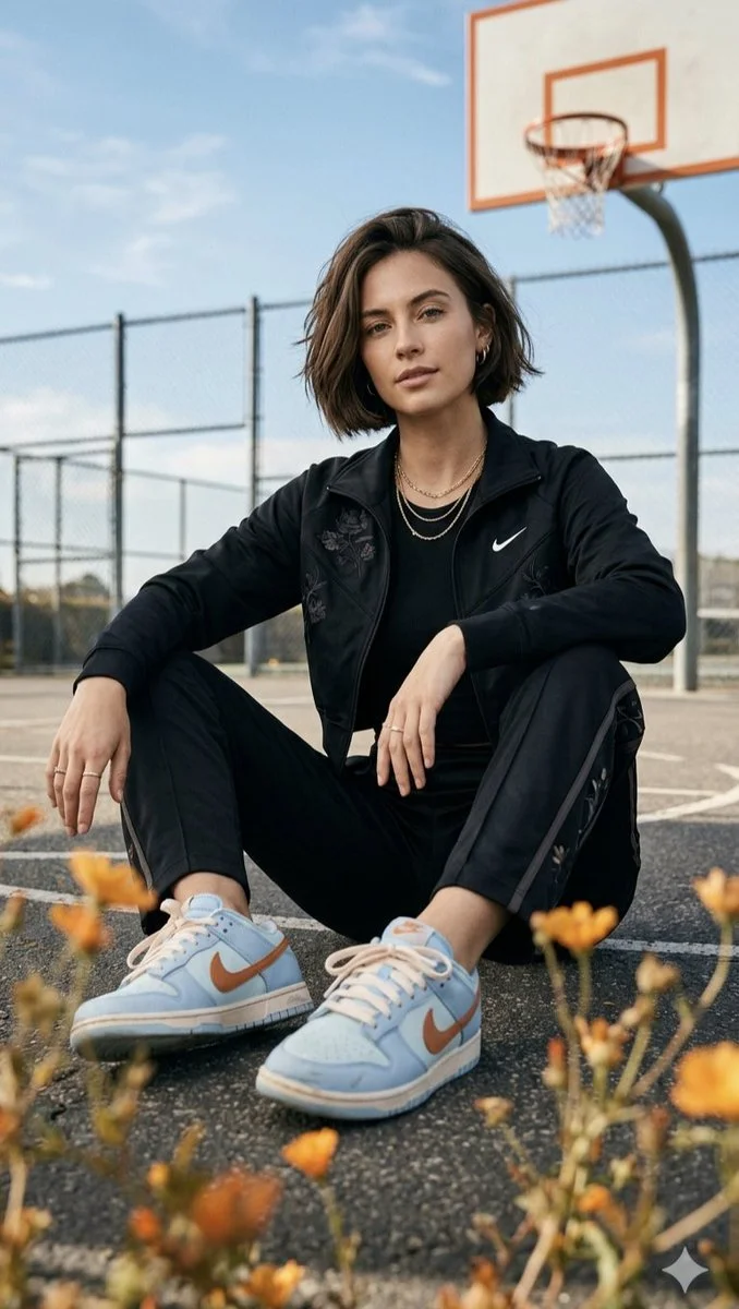 Urban Confidence: A Stylish Portrait on the Court