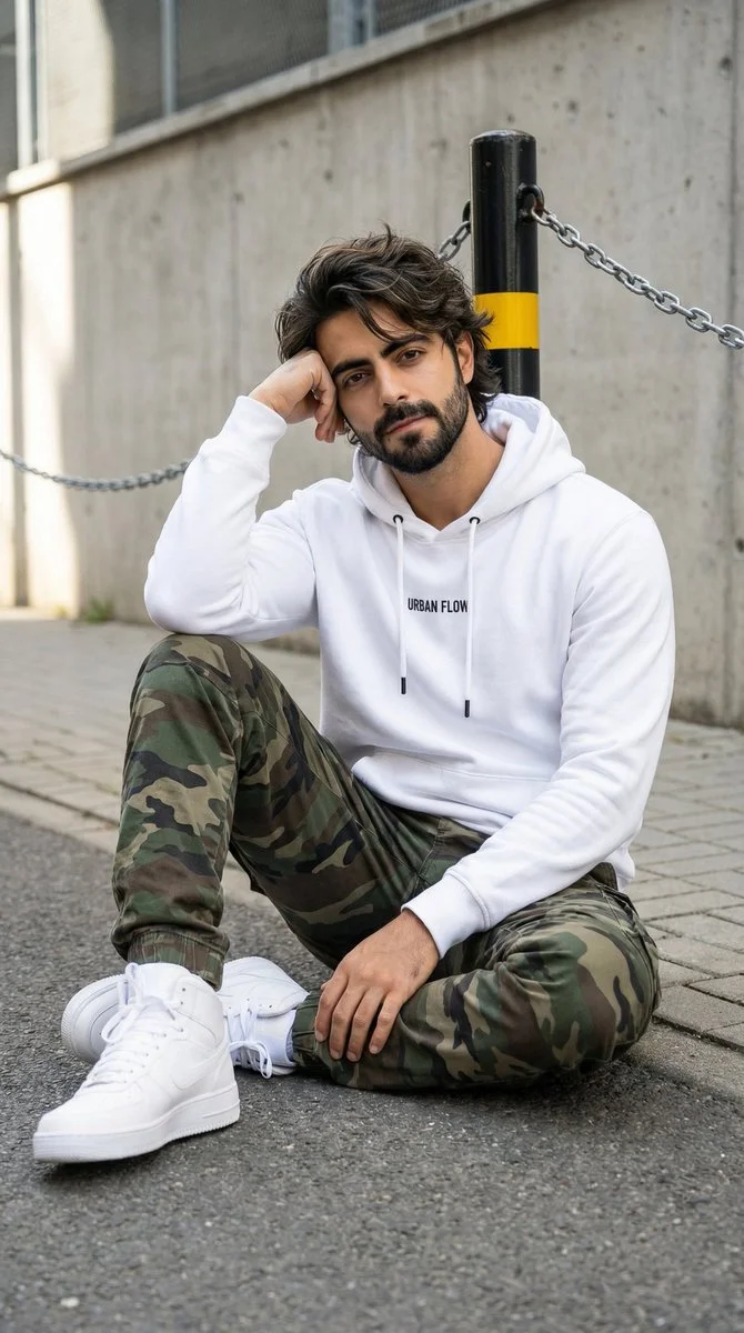 Urban Confidence: A Stylish Street Moment