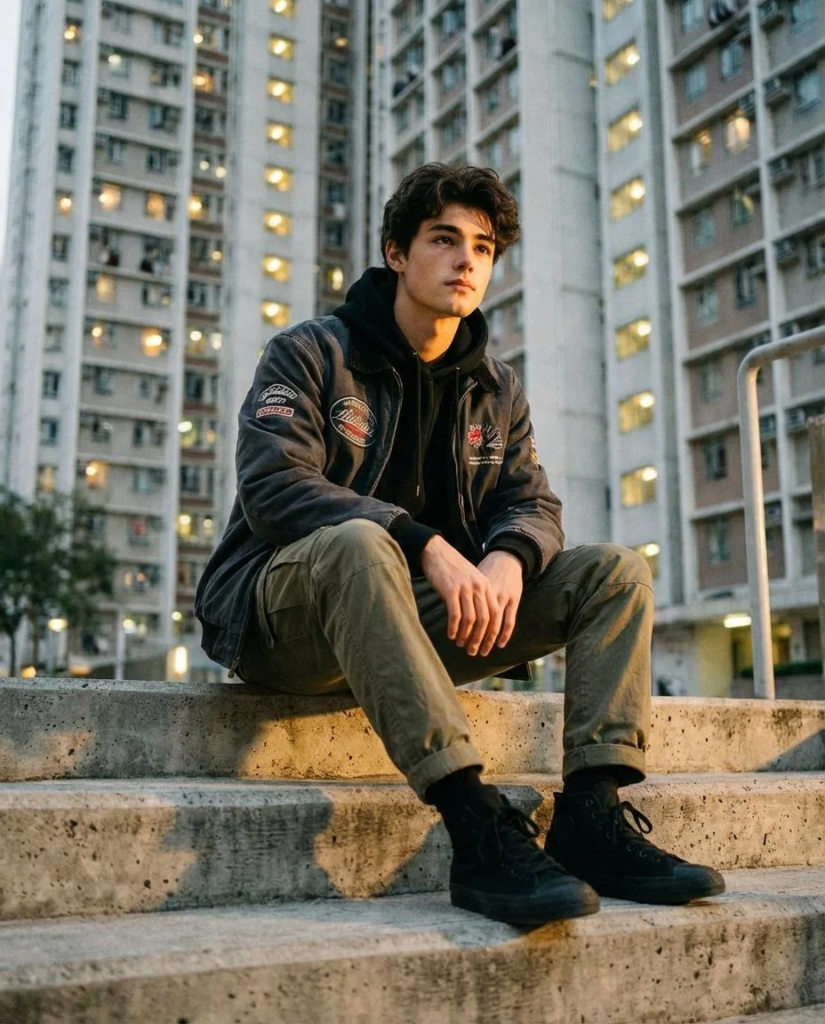 Urban Confidence: Golden Hour Style