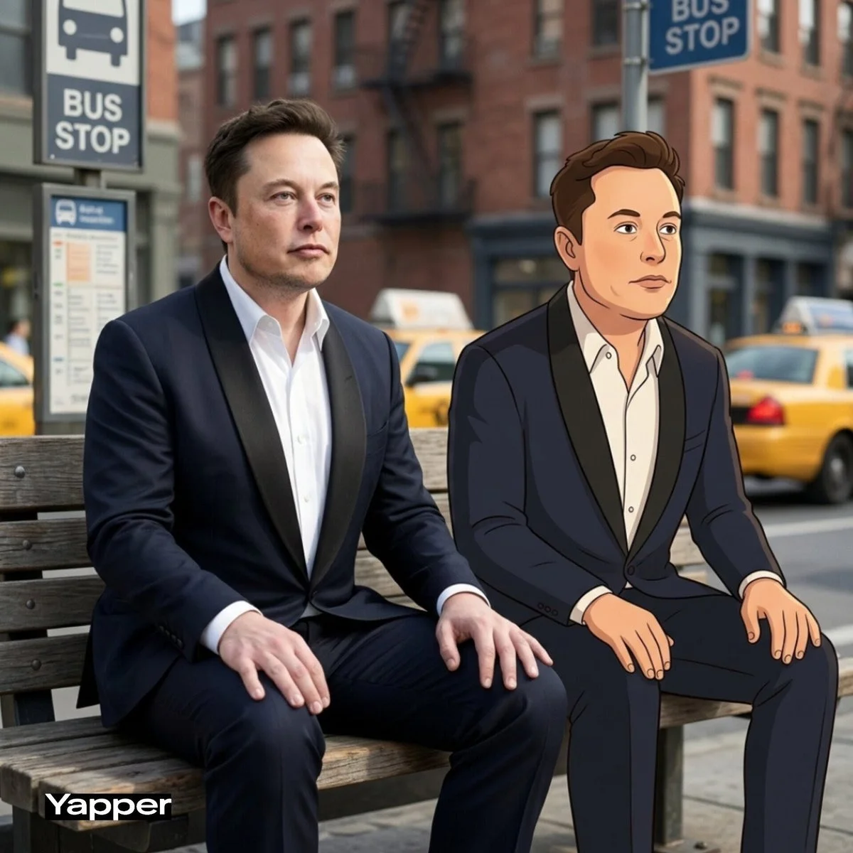 Urban Echoes: Real Meets Cartoon