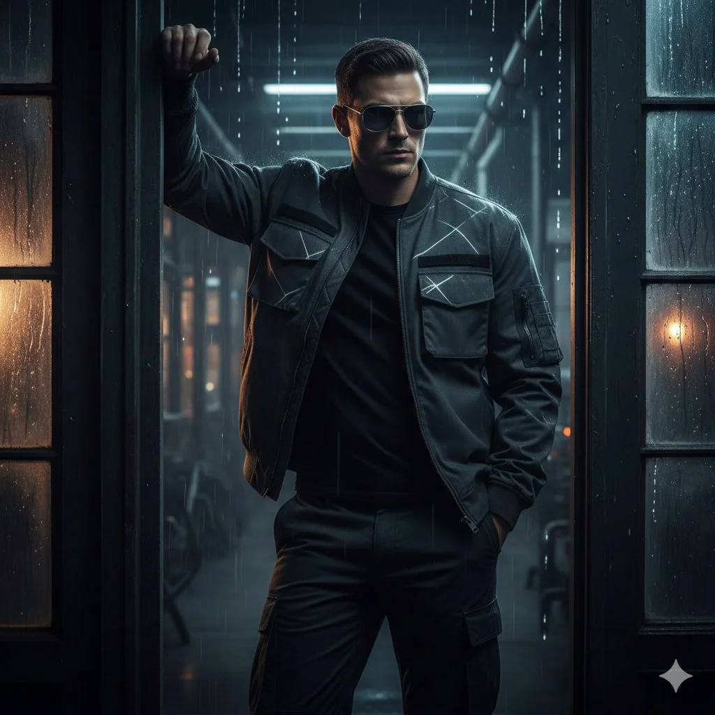 Urban Edge: A Portrait of Style and Strength