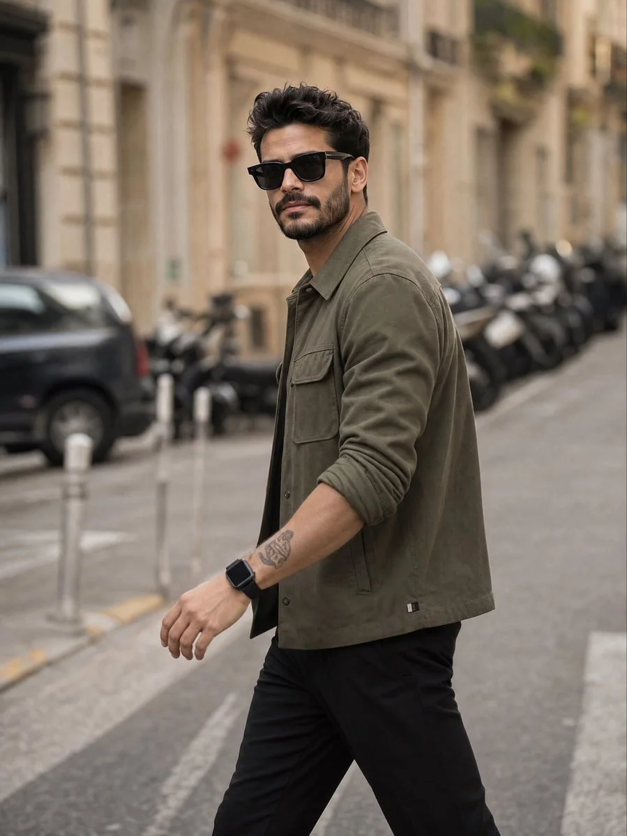 Urban Elegance: A Candid Moment in Style