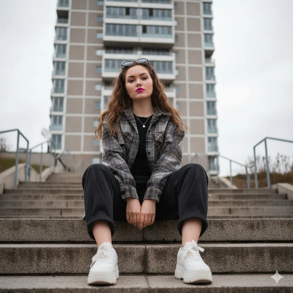 Urban Elegance: A Chic Moment Captured