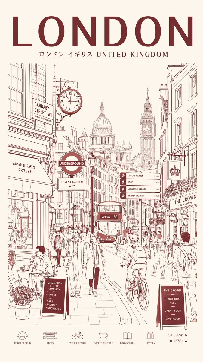 Urban Elegance: A Modern Travel Poster